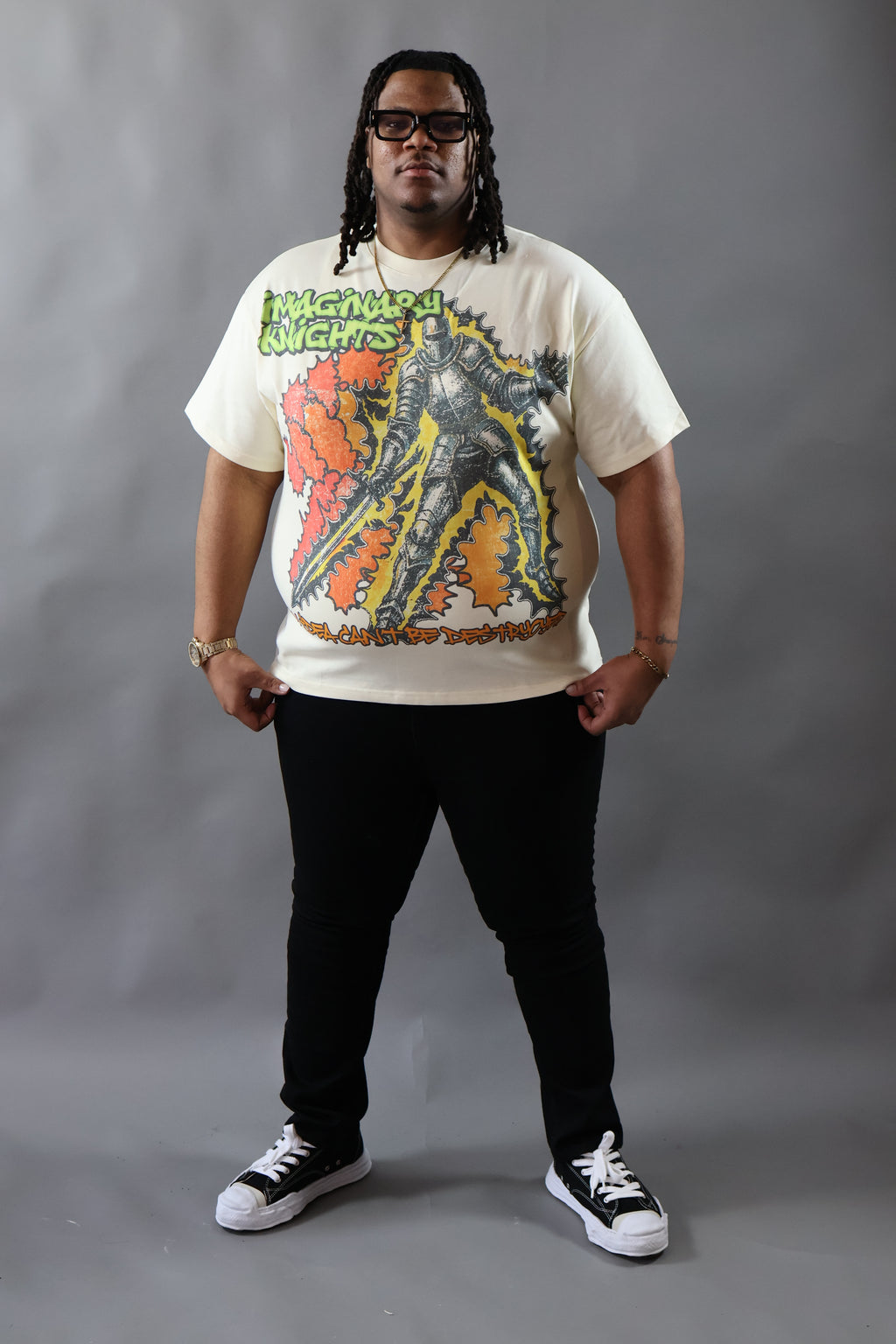 White Armored Knight Imaginary Knights T-Shirt