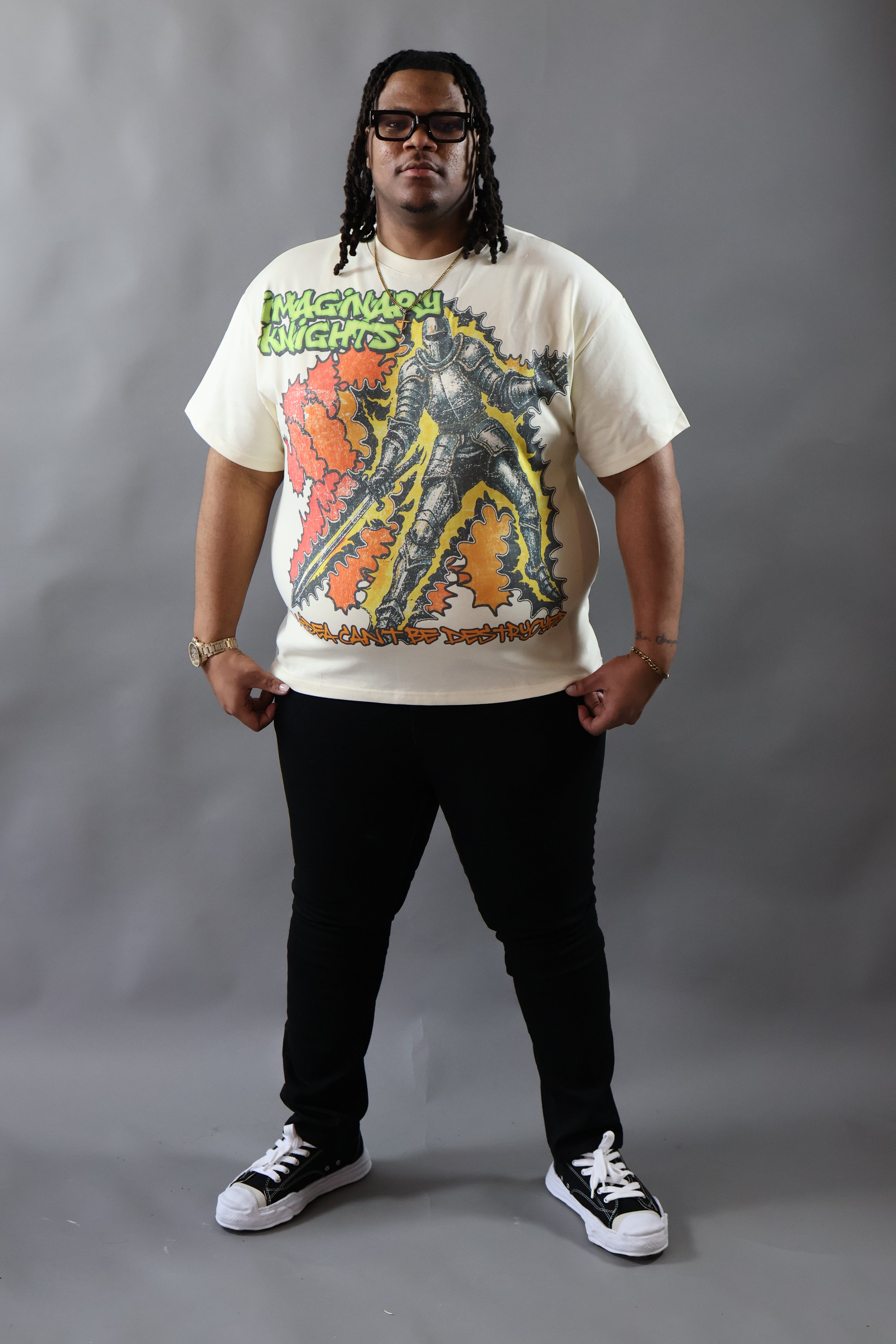 White Armored Knight Imaginary Knights T-Shirt