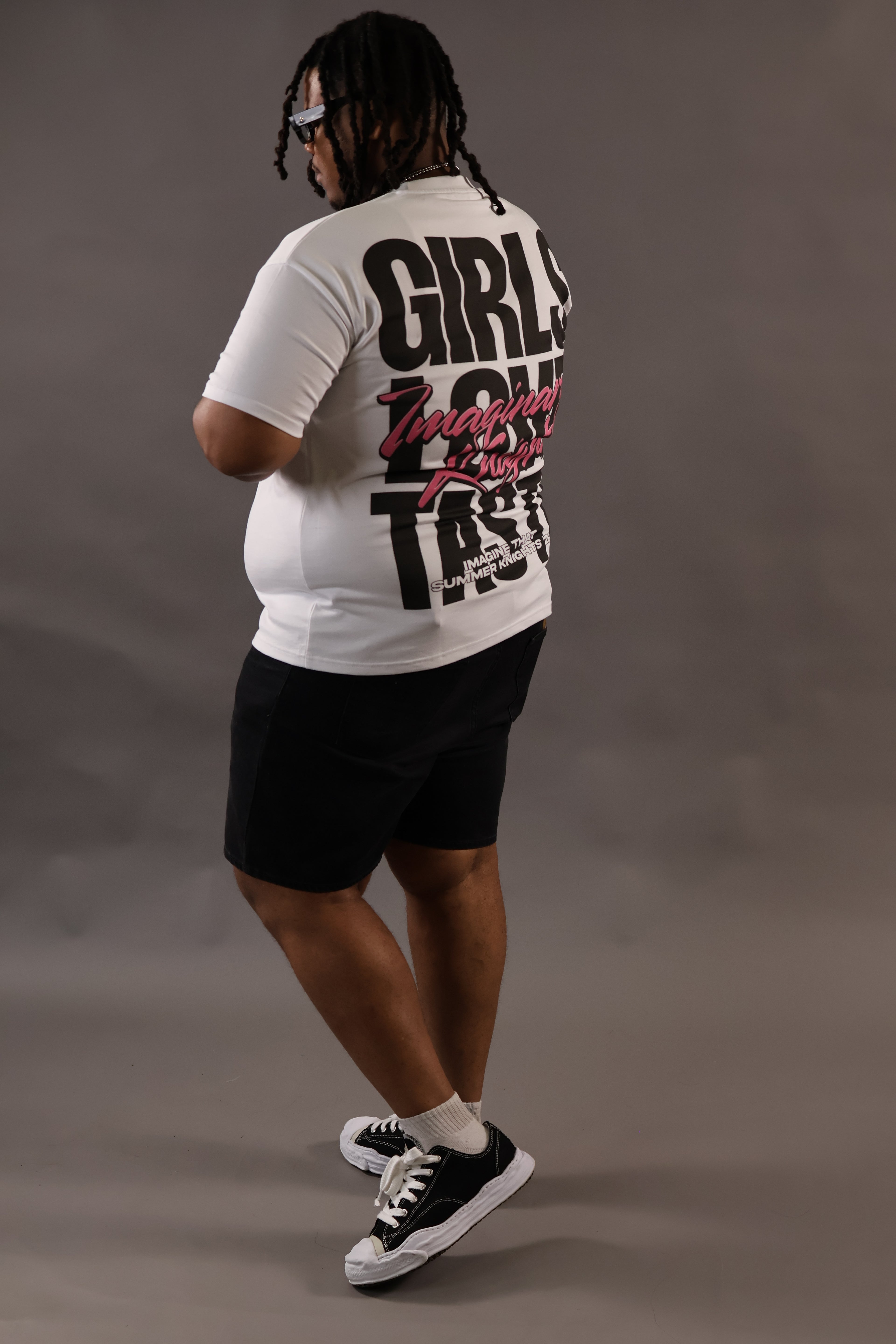 White 'Girls Love Taste' Tee